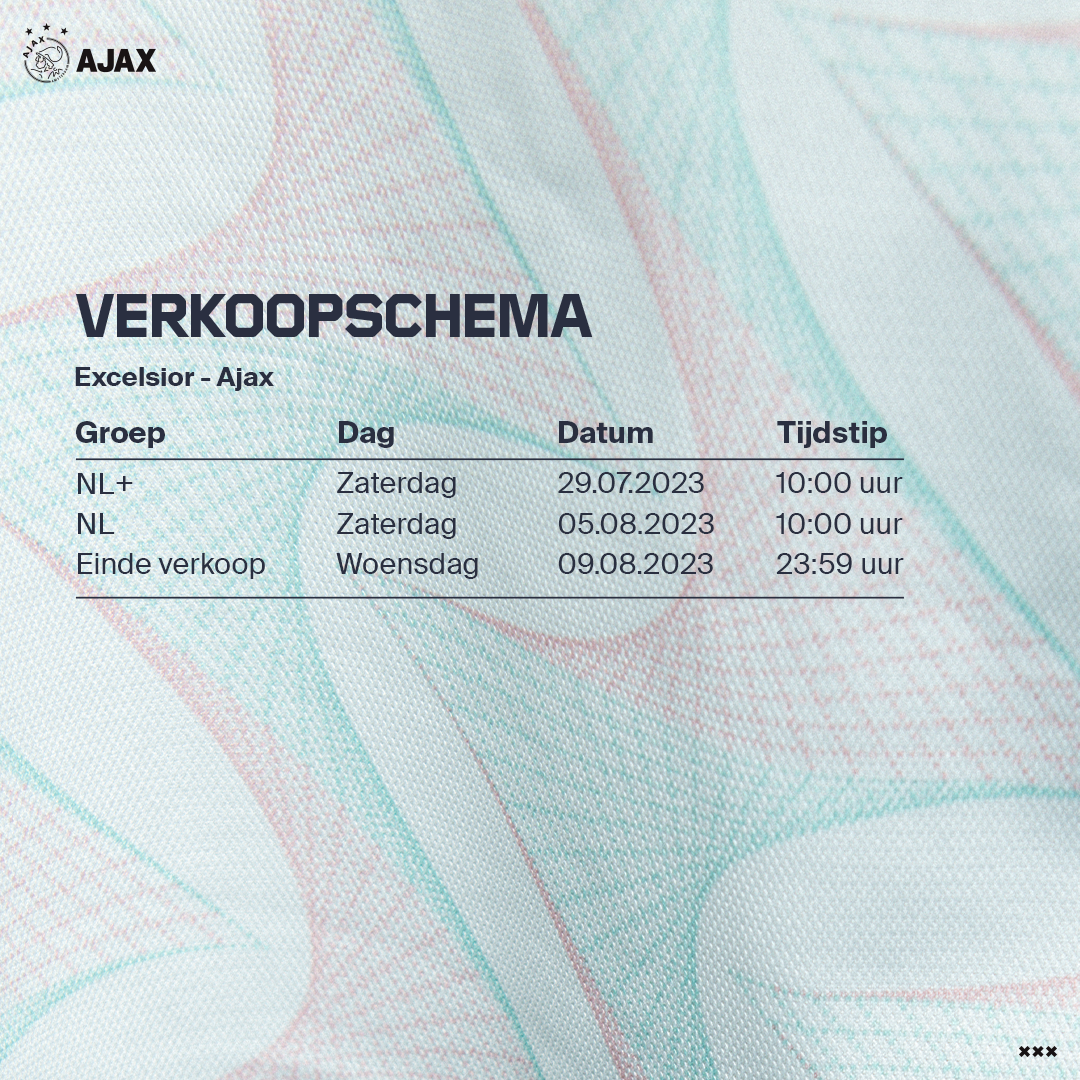 Ajax Verkoopschema Excelsiorpng