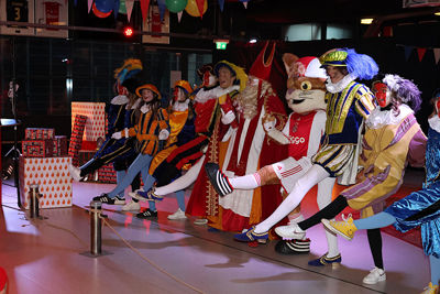 Sinterklaas is nog hartstikke los in de heupen. © De Brouwer