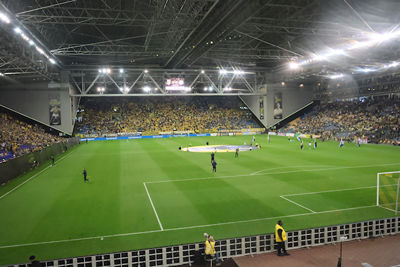 Het uitzicht voor Ajacieden in Gelredome. © De Brouwer