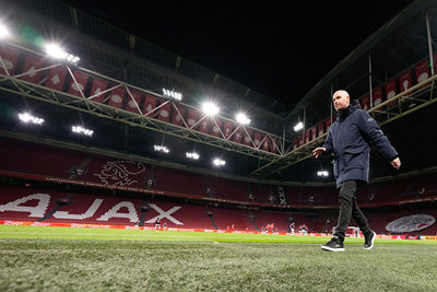 Ten Hag heeft ESPN te woord gestaan in een desolate JC Arena... © Pro Shots