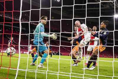 Daar is Klaassen met zijn treffer. Kop ertegen en hangen! © Pro Shots