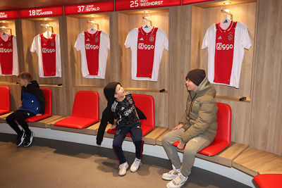 Een rondleiding in de Johan Cruijff Arena stond ook op het programma. © De Brouwer