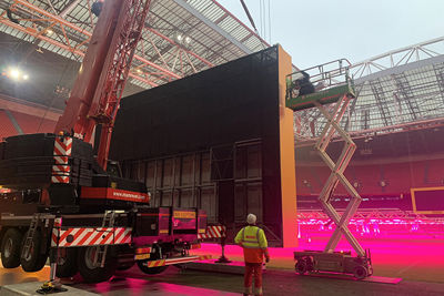 Volgens de Johan Cruijff Arena waren ze aan vervanging toe. © Ajax Life