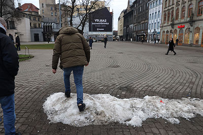 Toch nog sneeuw in Riga! © De Brouwer