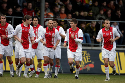 2007/08: Mooi, maar de onderkant van de rode baan loopt af. Gek! © AFC Ajax