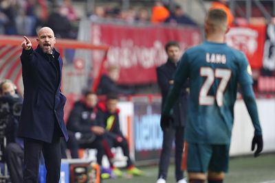 ENSCHEDE, 01-12-2019 , Stadium Grolsch Veste, season 2019 / 2020 . Dutch Eredivisie Football. Erik ten Hag during the game FC Twente - Ajax 2-5.