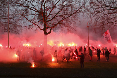 Deze beelden zouden we later op de dag ook bij de Arena zien. © De Brouwer