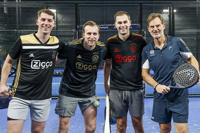 Padellen met Ronald de Boer. Gaaf! © Pro Shots