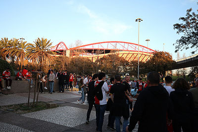 Dan zetten we koers richting Estádio da Luz. © De Brouwer