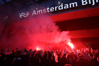 Entrada in aanloop naar uitschakeling door Benfica... © De Brouwer