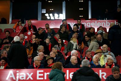 Ook in de Engelenbak zijn ze klaar voor Ajax - Sparta. © De Brouwer