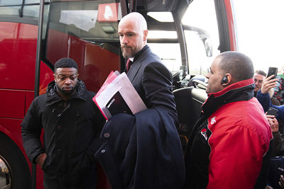 ALKMAAR, 15-12-2019 , AFAS Stadium, Dutch Football Eredivisie Season 2019 / 2020. AZ - Ajax . Ajax coach Erik ten Hag