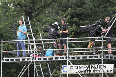 En zij ook, voor een stukje live-verslag op de kijkbuis. © SV Ajax