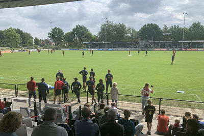 Sportpark Vondersweijde kleurt langzaam wit-rood-wit. © Ajax Life