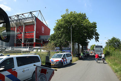 Daar linksboven op de foto moeten we zijn. © De Brouwer