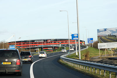 Als je toch lekker bijtijds bent, hoef je niet eens uit te wijken richting vluchtstrook