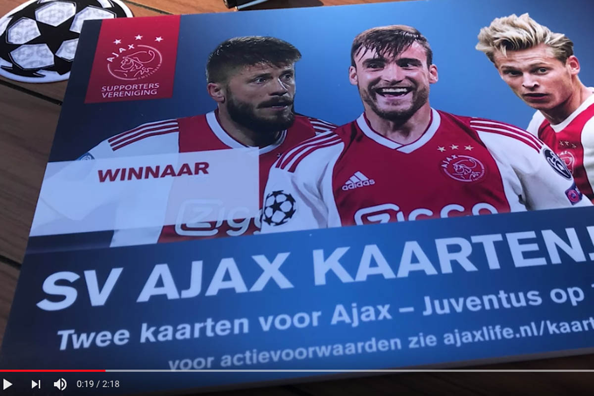 Wij Wensen Winnaars Kaartenjacht Veel Plezier Bij Ajax Juve