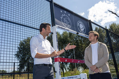 Geelen is The Padellers dankbaar voor de padelbaan. © AFC Ajax