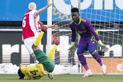 Fortuna is enthousiast, voetbalt lekker mee en Ajax maakt het zichzelf lastig. © Pro Shots