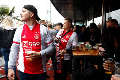 Veel wit-rood-wit, de kleuren waar we zo trots op zijn. © De Brouwer