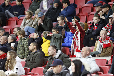 VAR-bewegingen bij supportertjes. © De Brouwer