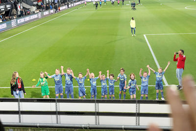 Winnaartjes van de Ajax Kids Club zijn present in Nijmegen. © De Brouwer