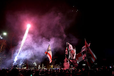 Hier vuurwerk genoeg, maar straks niet binnen de lijnen. © De Brouwer