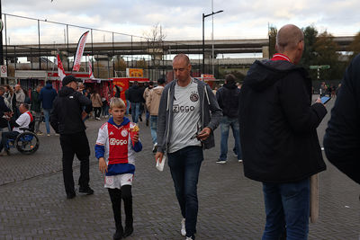 In vol ornaat richting Ajax - Willem II. © De Brouwer