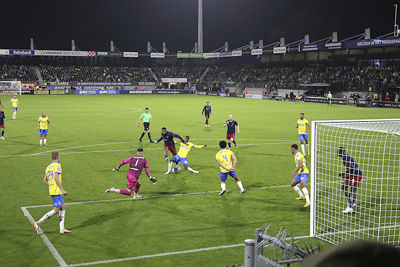 Na de pauze herpakt Ajax zich gelukkig. © De Brouwer