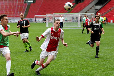 Zelf scoren in de Arena tijdens ons voetbaltoernooi. Gaaf! © De Brouwer