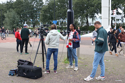 De media wil natuurlijk weten wat we van de wedstrijd verwachten. © De Brouwer