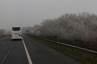 Brrrr, op naar Heerenveen. © De Brouwer