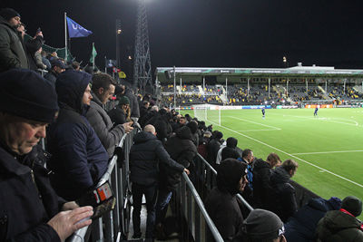 Een fijne staantribune. © SV Ajax