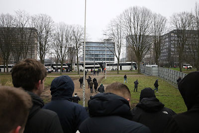 De bussen staan alweer klaar. © De Brouwer