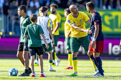 Twee grote voetbalmeneren onder elkaar. © Pro Shots