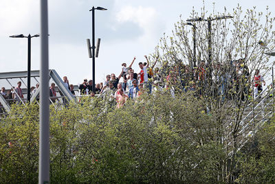 De eerste treinen komen aan in Rotterdam. © De Brouwer