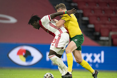 Traoré ontpopt zich steeds meer tot een echte Ajaxspits. © Pro Shots