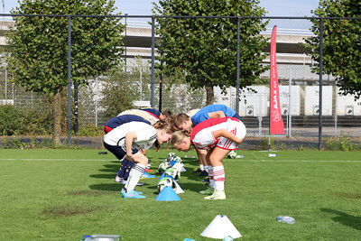 Nee, dit is niet de startopstelling van een rugbywedstrijd. © De Brouwer