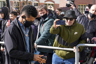 Neres heeft fans in Eindhoven, zo lijkt het. © AFC Ajax