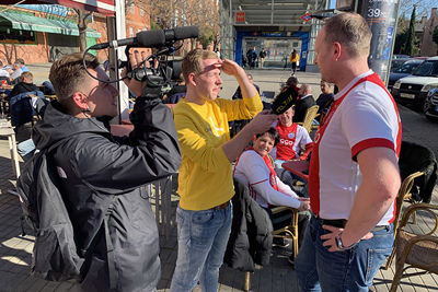 Beetje voorbeschouwen op camera. © Ajax Life