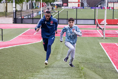 Als ambassadeur van Ajax Jonge Schare in actie tijdens een meet and greet! © Pro Shots