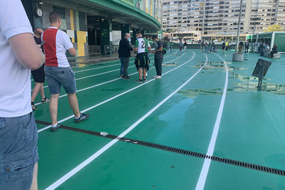 Estádio José Alvalade heeft een soort sintelbaan rondom het stadion... © Ajax Life