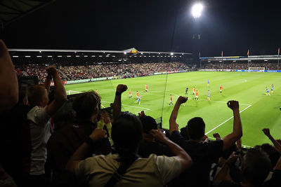 Invaller Klaasen kopt de 1-1 binnen. © De Brouwer