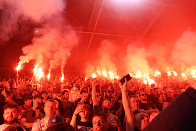 Ajax 1 in vuur en vlam. © De Brouwer