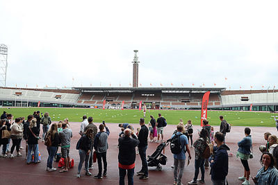 Veel publiek in de vorm van papa