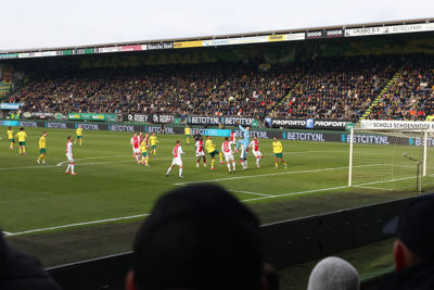 Pasveer hield zijn doel weer goed schoon. © De Brouwer