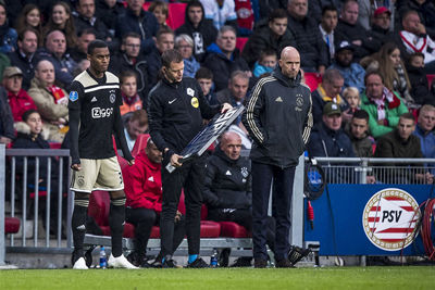 Gravenberch is Ten Hag nog altijd dankbaar voor dit moment. © Pro Shots