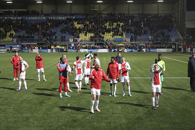 Zij weten dat het tegen Benfica en Feyenoord veel beter moet. © De Brouwer