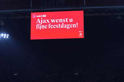 Wij van SV Ajax wensen je ook fijne feestdagen! © De Brouwer