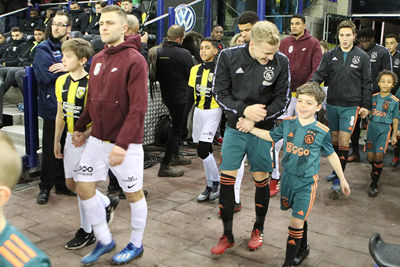 Beetje lol maken met Donny, haha! © Ajax Kids Club